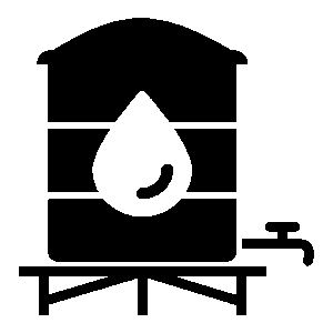 Apartment water tank cleaning icon used in Dubai
