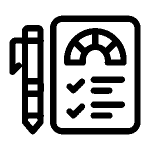 Risk assessment icon for building health checks UAE