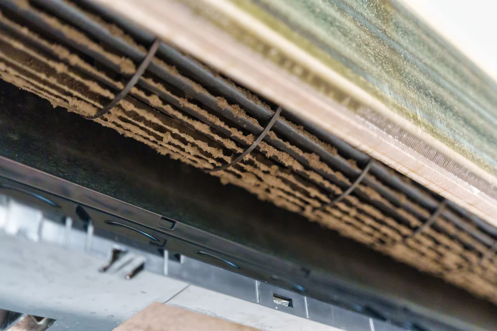 Mould inspection and cleaning inside AC ductwork