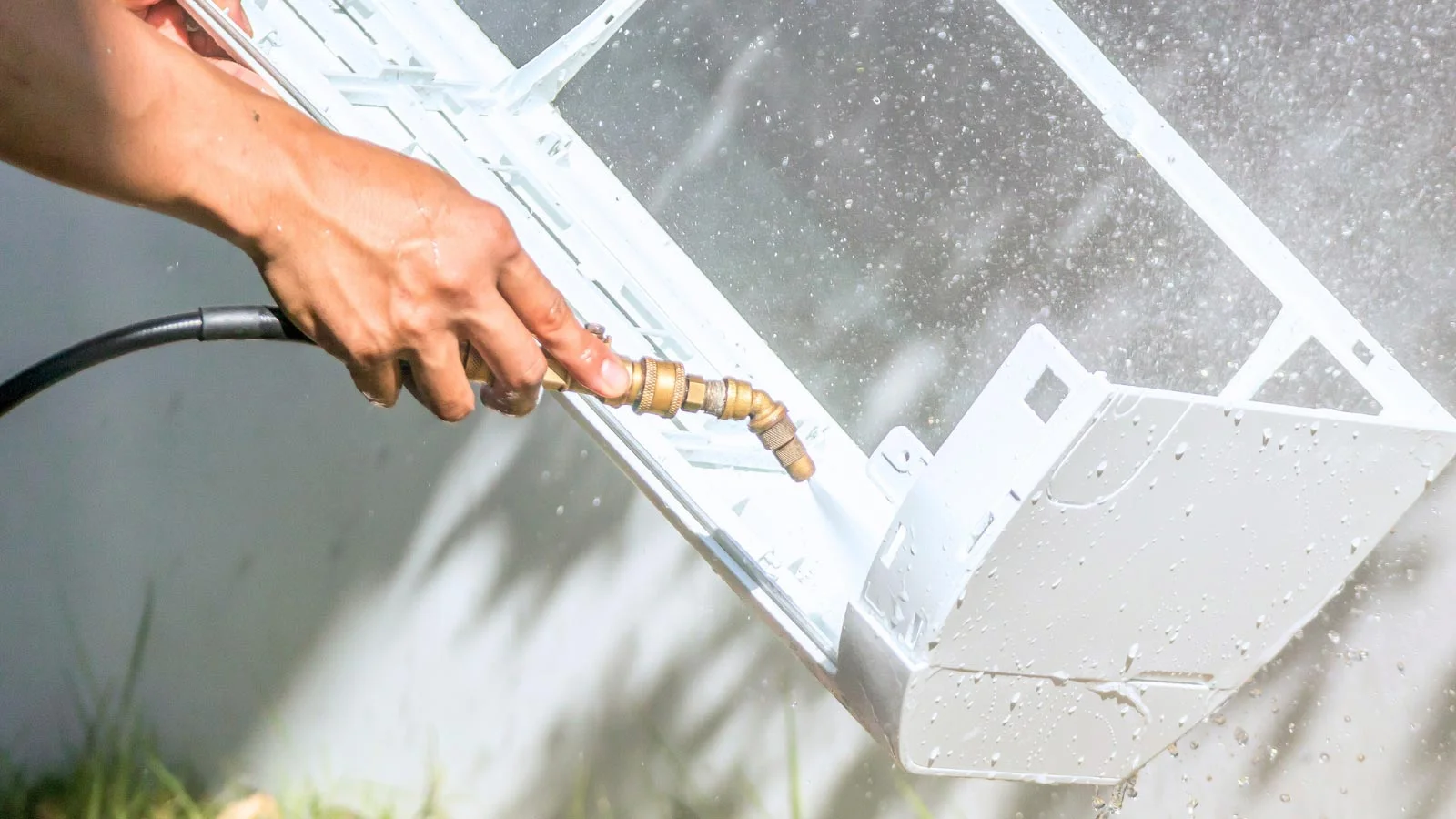 Technician cleaning AC ducts in Dubai home to improve air quality and system efficiency.